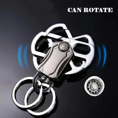 4 in 1 Keychain Spinner Multi-Function Tool Waist Double Ring Keychain Gift - NovaMart