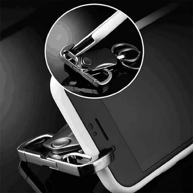 4 in 1 Keychain Spinner Multi-Function Tool Waist Double Ring Keychain Gift - NovaMart