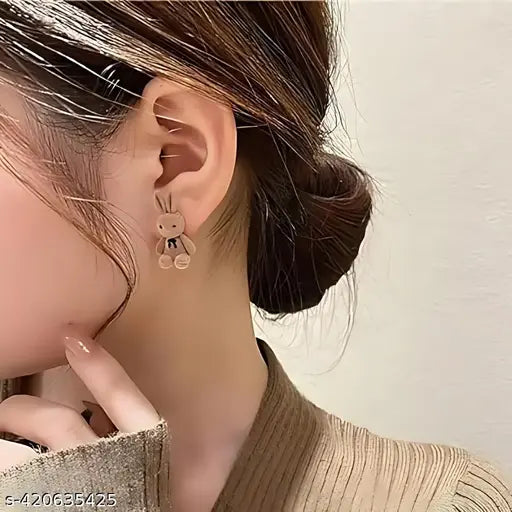 Stud Earrings Fashion Korean Earrings for Women Girls Cute Jewelry Gifts - NovaMart