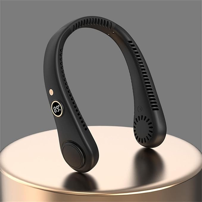 Neckband Portable Air Conditioning Neck Cooler Cooling Ventilator Summer Rechargeable USB Mini Bladeless Fan - NovaMart