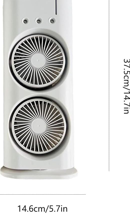 Double Ended Spray Fan, Desk Fan with Mist Spray, Travel Cooler Fan, USB Rechargeable Mini Desktop Table Cooling Fan for Office - NovaMart