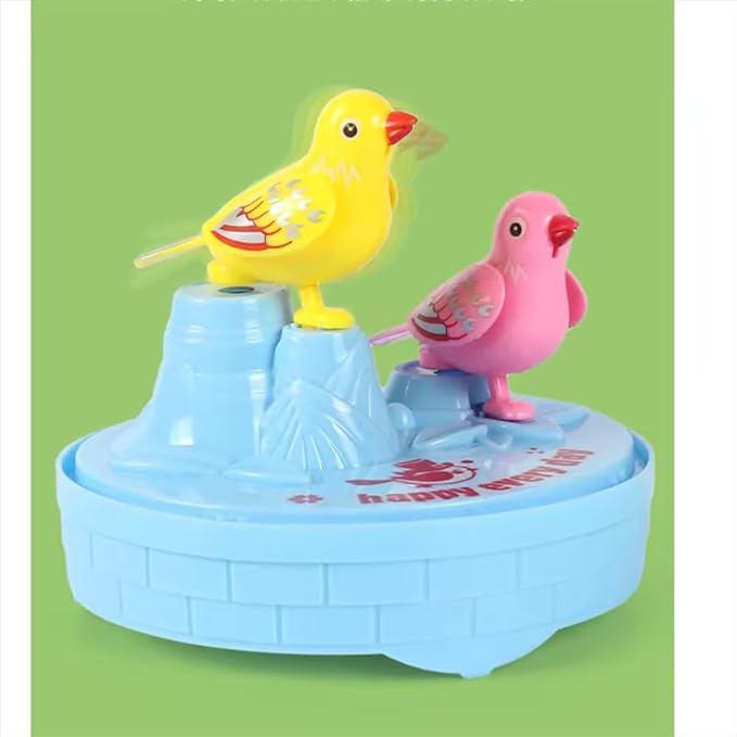 Lovely Talking Bird Cage for Kids with Light and Music Voice Controlled Induction Bird Mini Birdcage - NovaMart