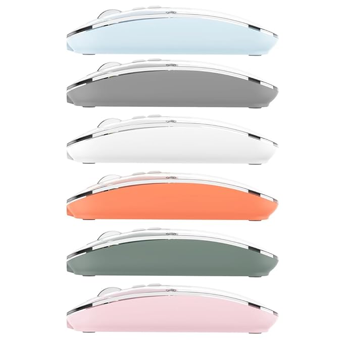 Transparent Mouse Rechargeable Mouse High-end 1600 Moving Speed Adjustable Silent Switch Type-C One-Key for Desktop - NovaMart