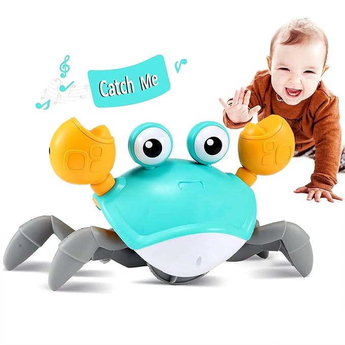 Crawling Crab Baby Musical Kids Toy with LED Lights and Rechargeable Battery - NovaMart