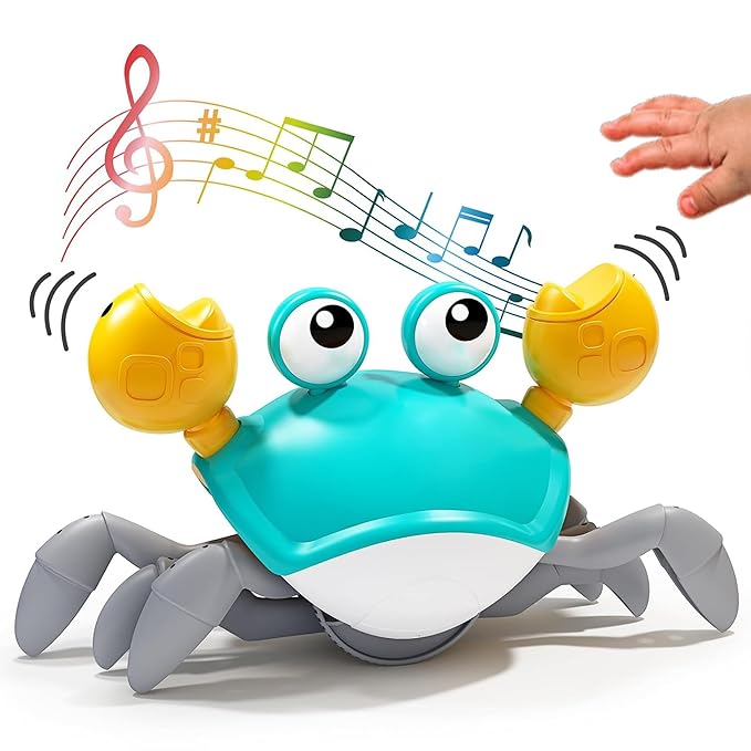 Crawling Crab Baby Musical Kids Toy with LED Lights and Rechargeable Battery - NovaMart