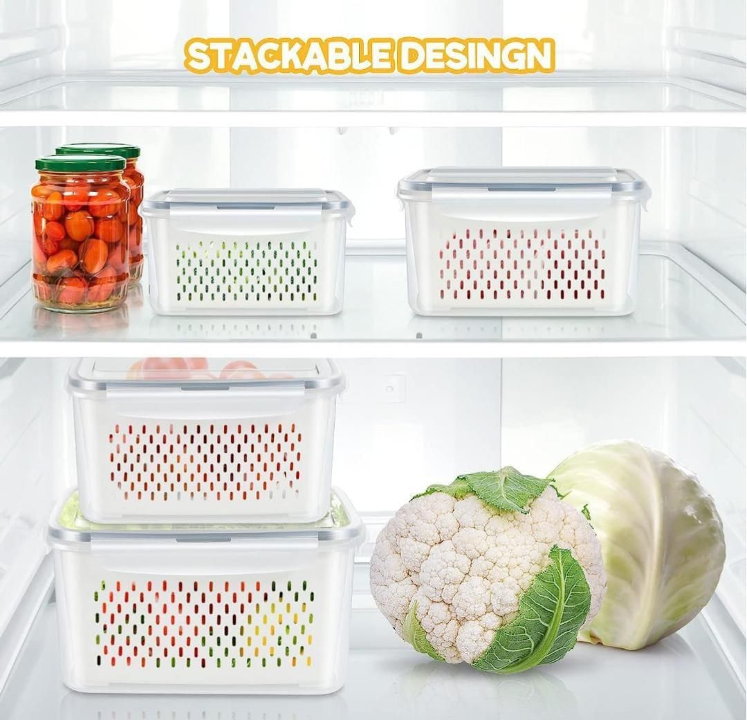 Kitchen Food Storage Containers Set (Pack of 2) - NovaMart