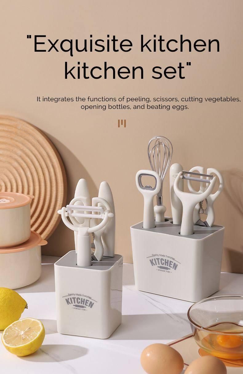 6 in 1 Kitchen Knifes Set with Holder - NovaMart