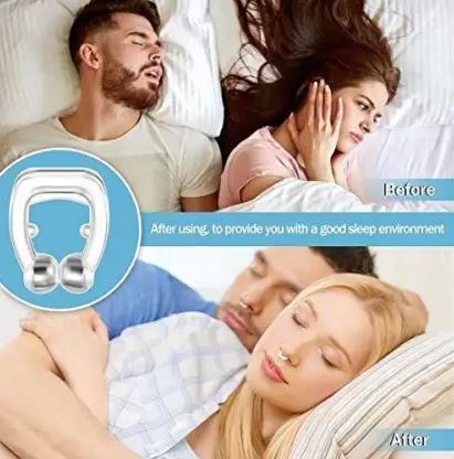 Anti Snoring Nose Clip Device for Men Women Nasal Strips Stops Snoring Stopper Anti-snoring Device (Nose Clip) Pack Of 2 - NovaMart