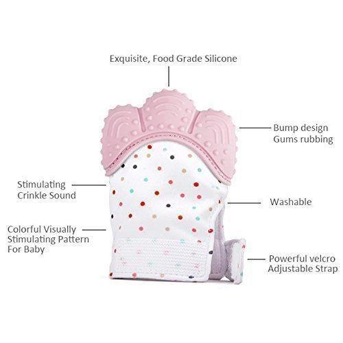 Silicone Self Soothing Teether Gloves Toy for Babies - NovaMart