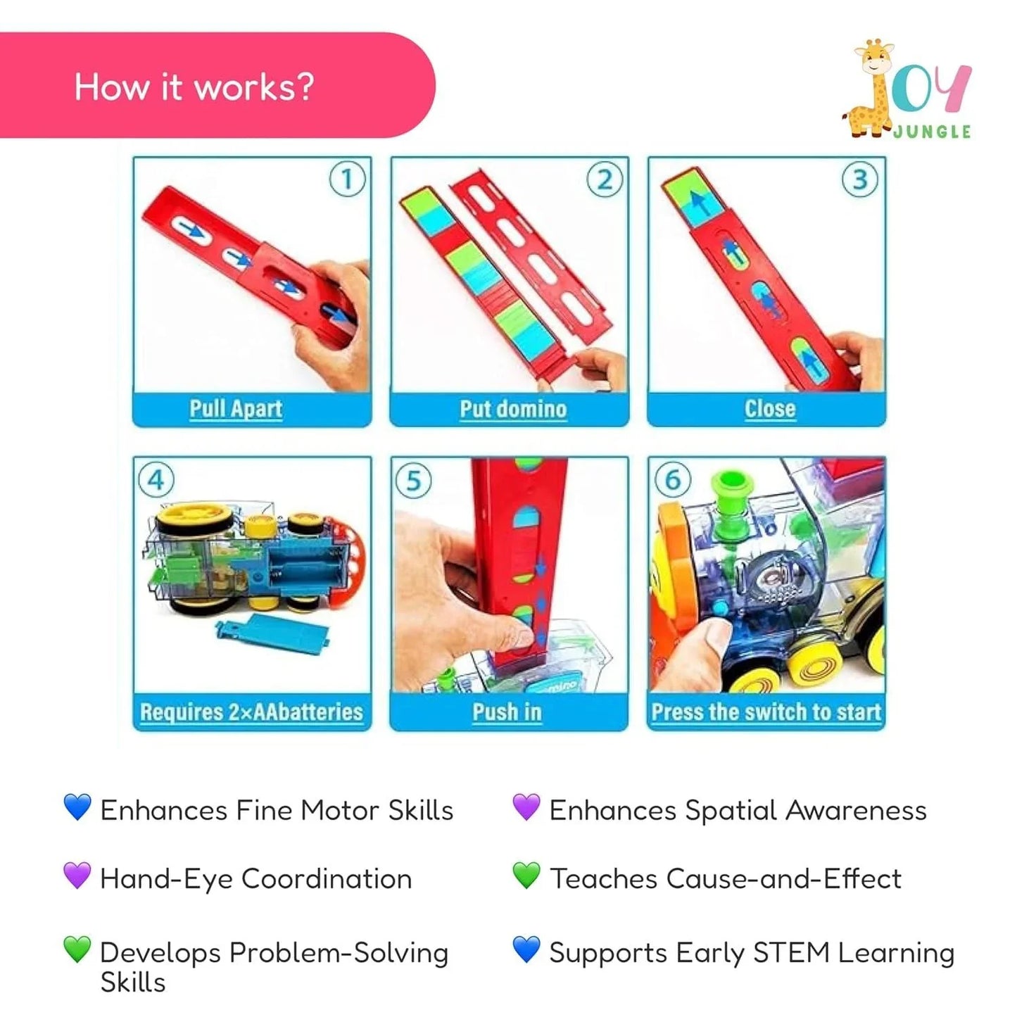 Train Toy Domino Set for Kids ? BPA-Free Plastic with Sound Effects� - NovaMart