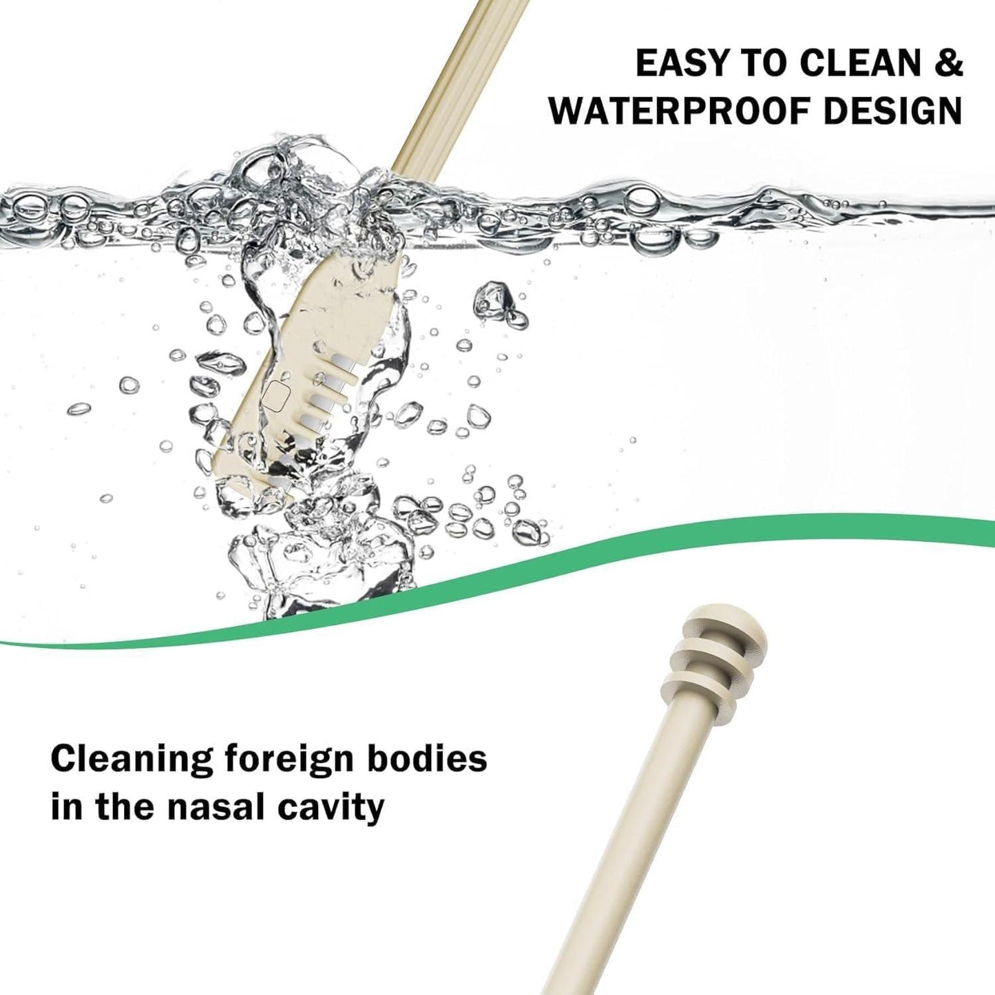 Nose Hair Cutter 360 Degree Rotating Manual Nose Hair Removal Tool Pack of 2 - NovaMart