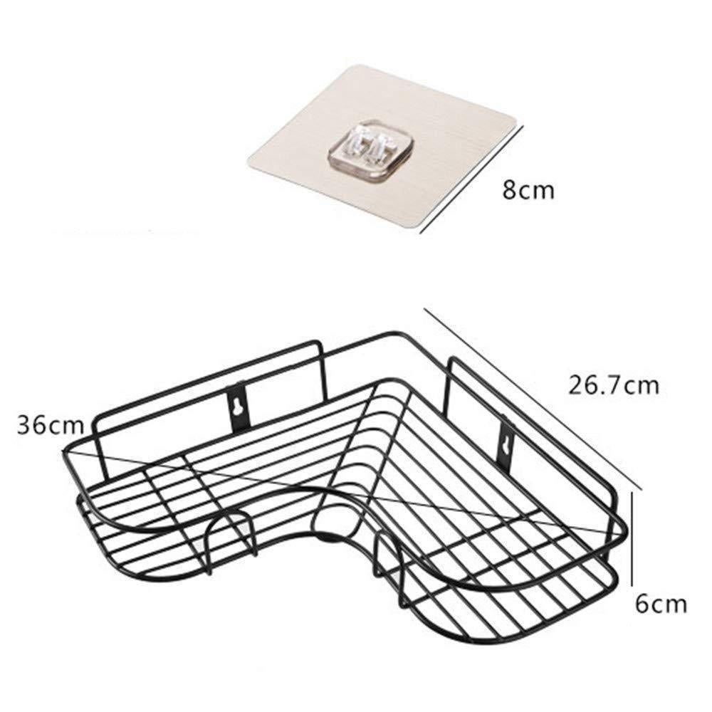 Kitchen Organiser Corner Shelf - Wall Mount Stainless Steel Storage Rack ( Pack of 1 ) - NovaMart