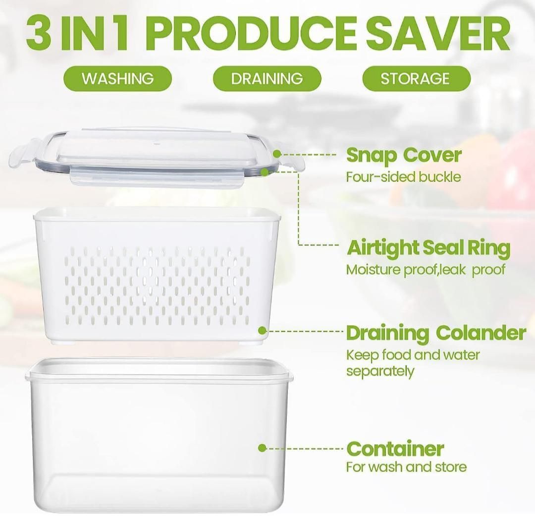 Kitchen Food Storage Containers Set (Pack of 2) - NovaMart