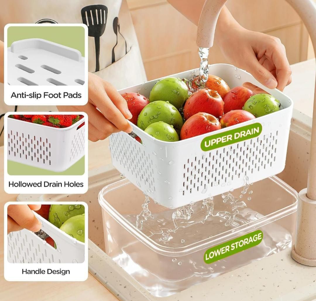 Kitchen Food Storage Containers Set (Pack of 2) - NovaMart