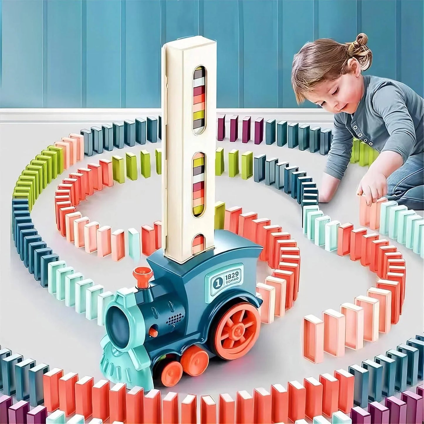 Train Toy Domino Set for Kids ? BPA-Free Plastic with Sound Effects� - NovaMart