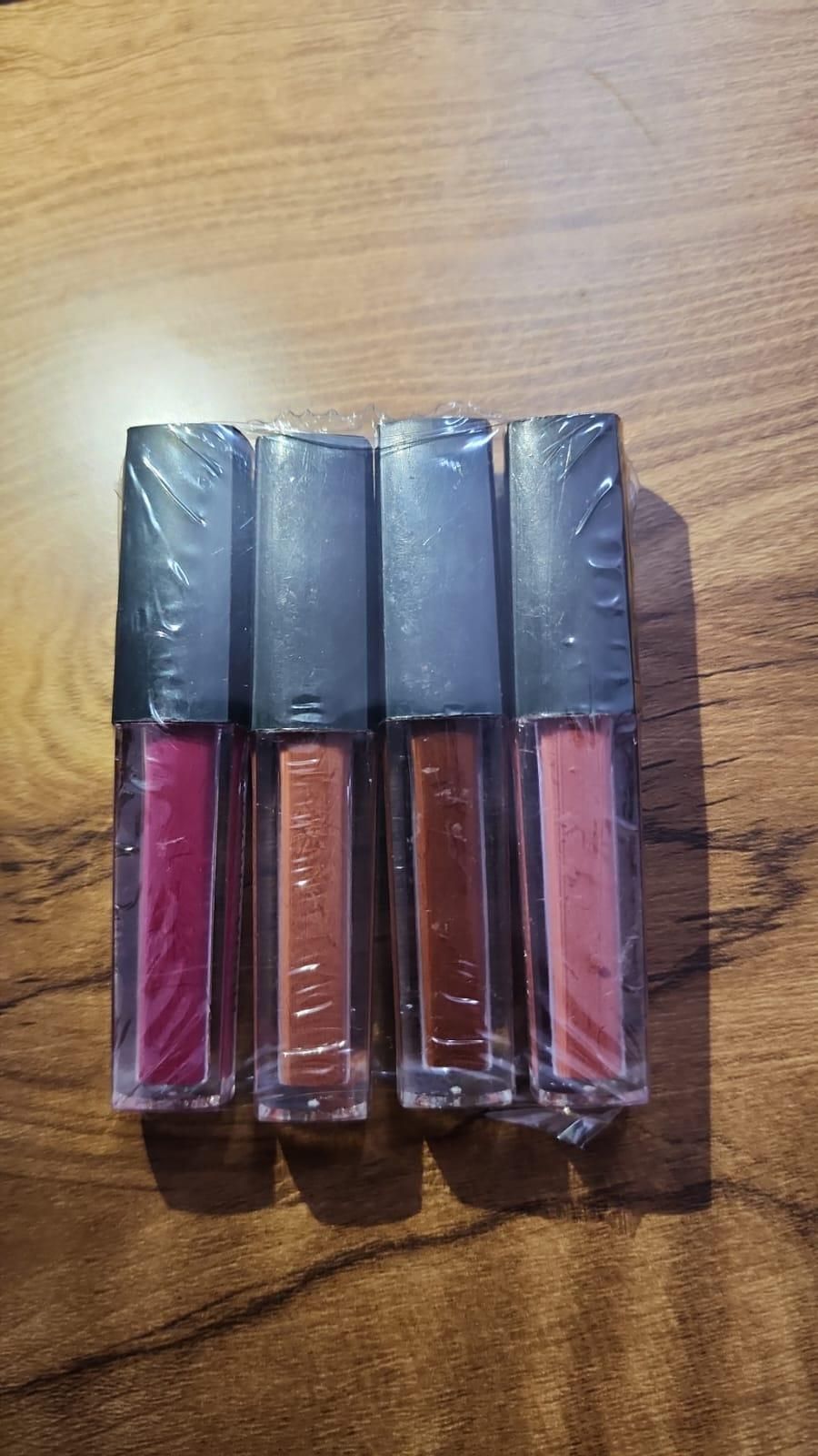 Nude Red Edition Different Shades Liquid Lipstick Set of 4 (16ml) - NovaMart