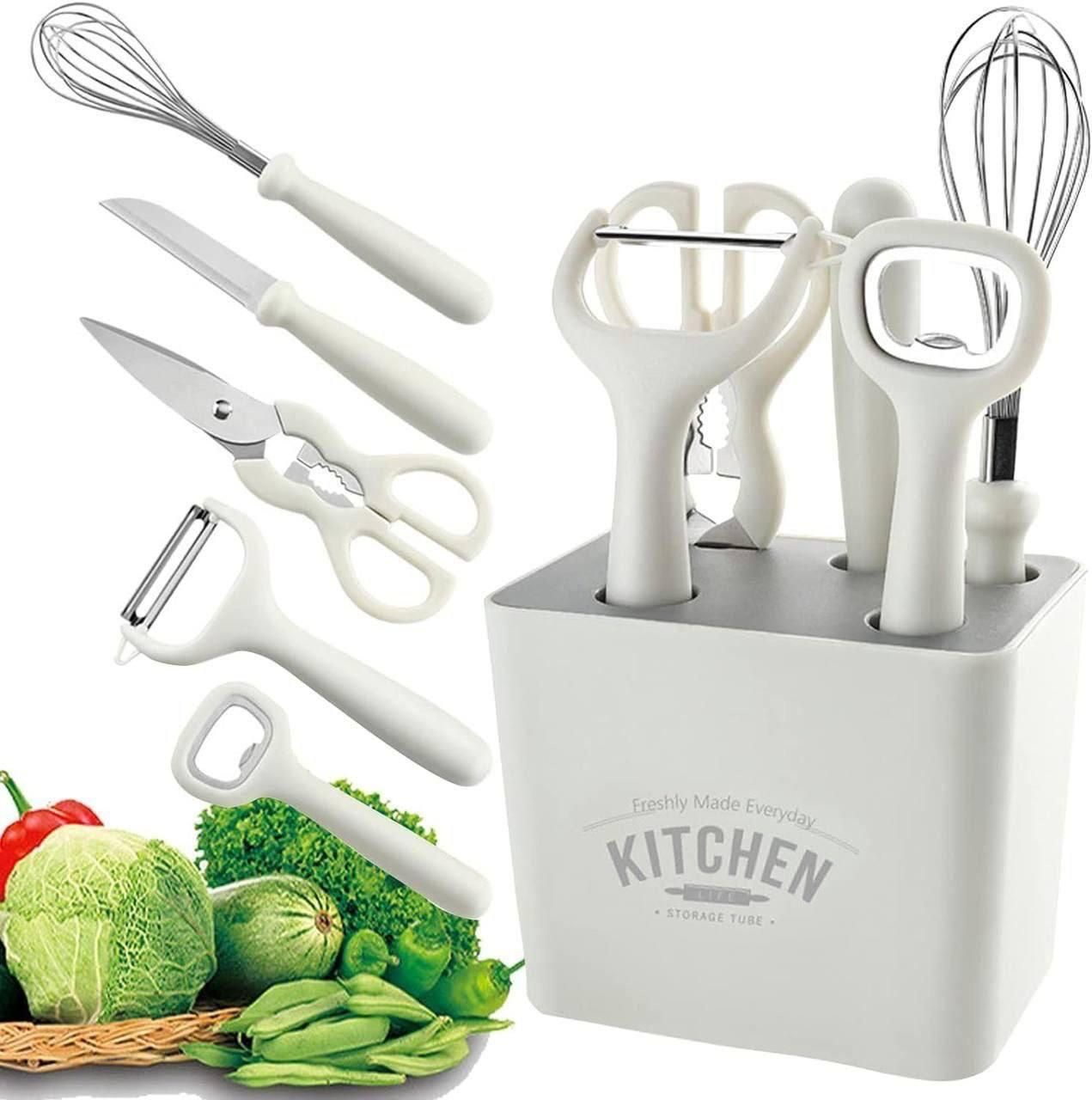 6 in 1 Kitchen Knifes Set with Holder - NovaMart
