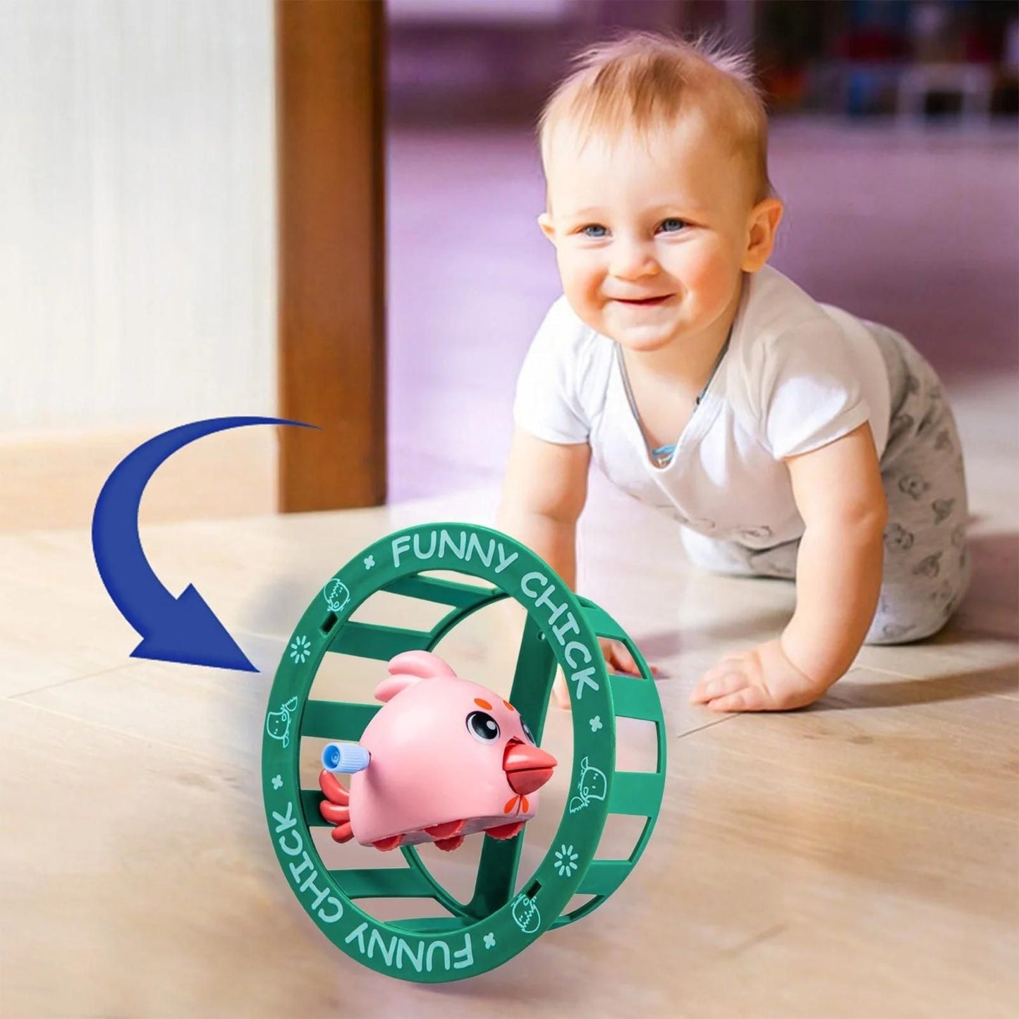 Clockwork Spinning Funny Chicken Loop - NovaMart