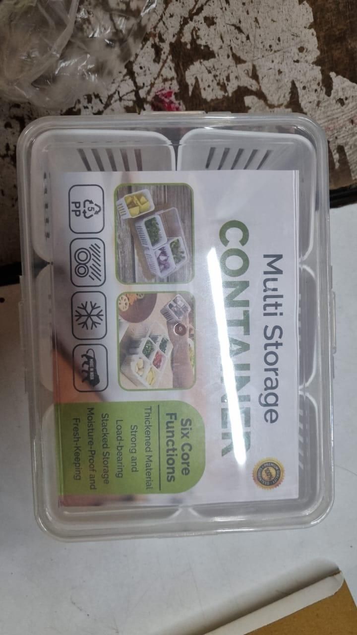 Food Storage Box With Lid and 6 Compartments - NovaMart