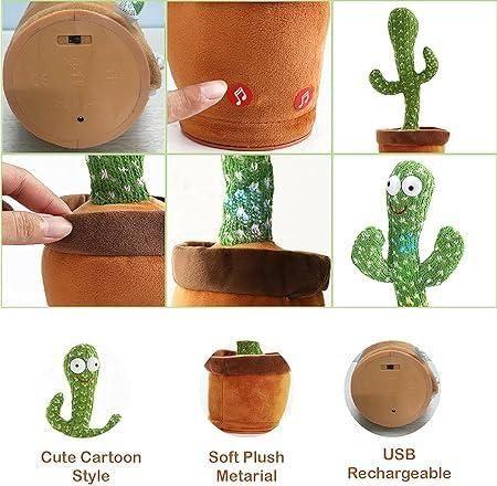 LED Musical Dancing & Mimicry Cactus Toy - NovaMart