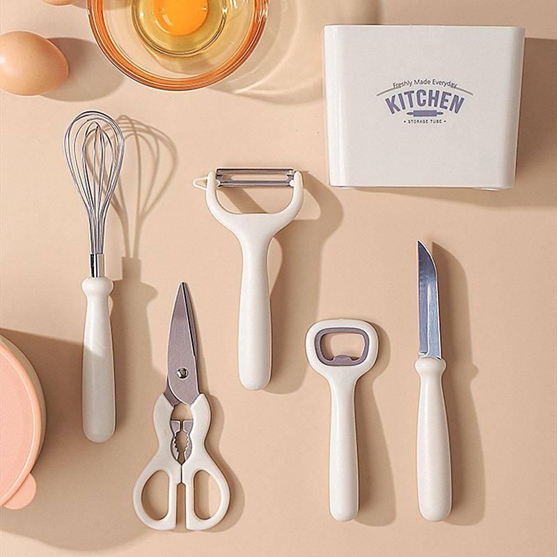 6 in 1 Kitchen Knifes Set with Holder - NovaMart