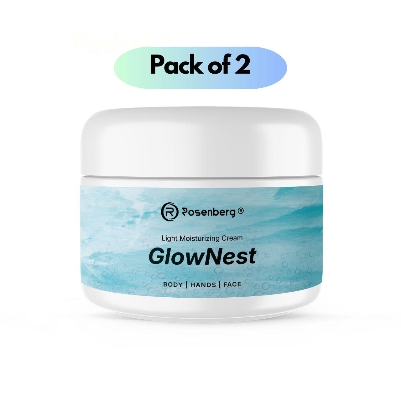 Light Moisturizing Cream Glow Nest 100 gm Pack of 2 - NovaMart
