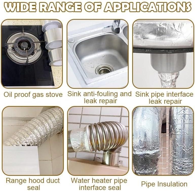 High Temperature Resistant Aluminum Foil Tape For Kitchen - NovaMart