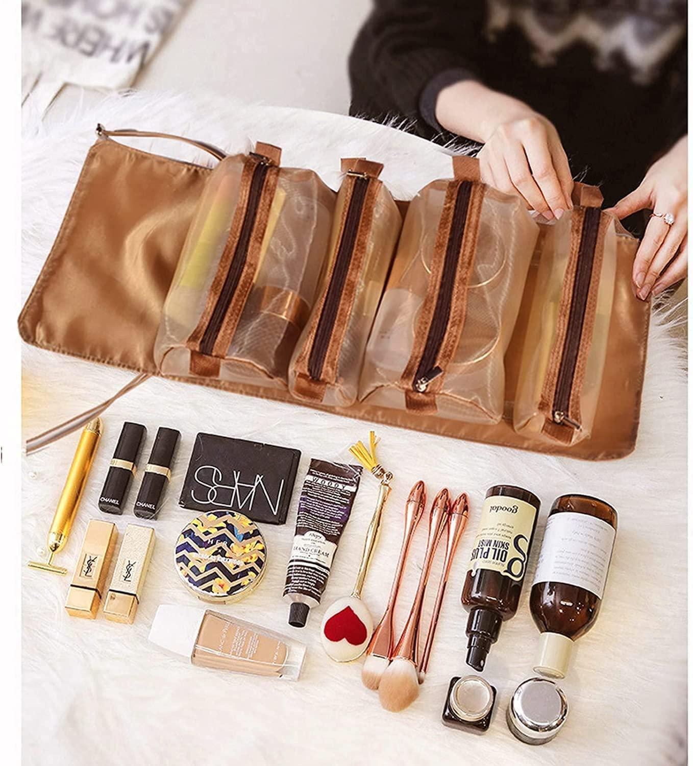 4-in-1 Detachable Hanging Toiletry Bag Foldable Travel Makeup Bag - NovaMart