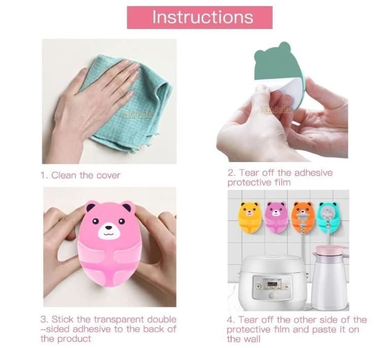 Hanging Adhesive Kitchen Hooks (Pack Of 8) - NovaMart