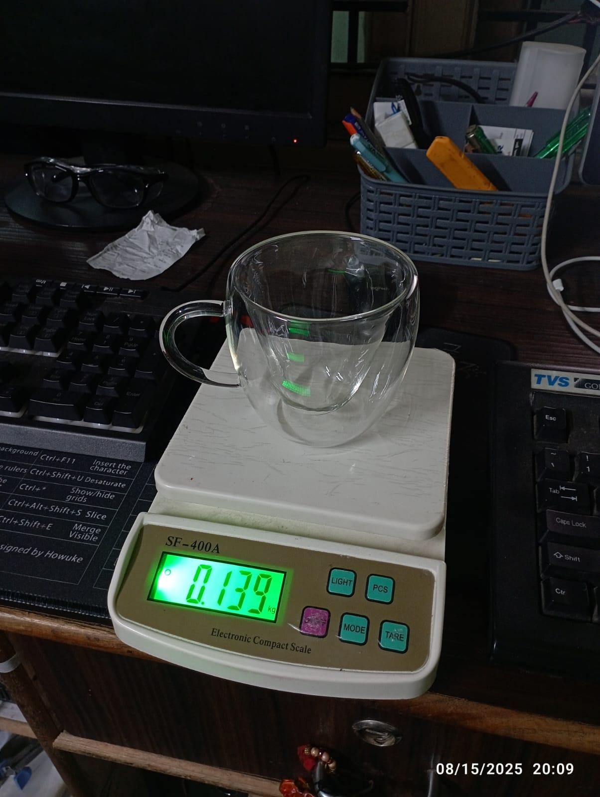 High Borosilicate Heart Shape Double Wall Glass (Pack of 1) - NovaMart