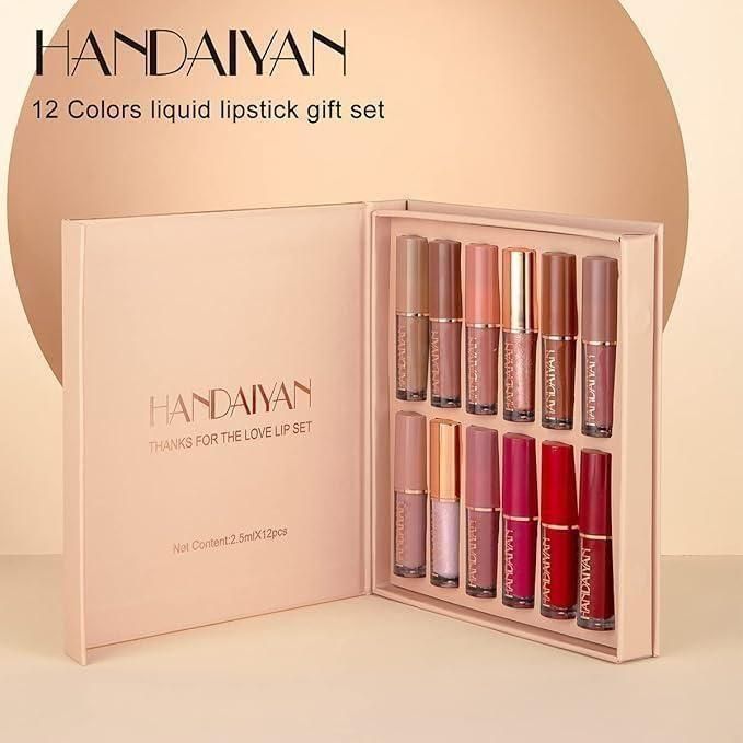 Velvet Matte Liquid Lipstick Set 12Pcs - NovaMart