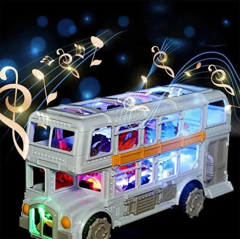 Retro Bus Double Decker Bus Model Toy Sound - NovaMart
