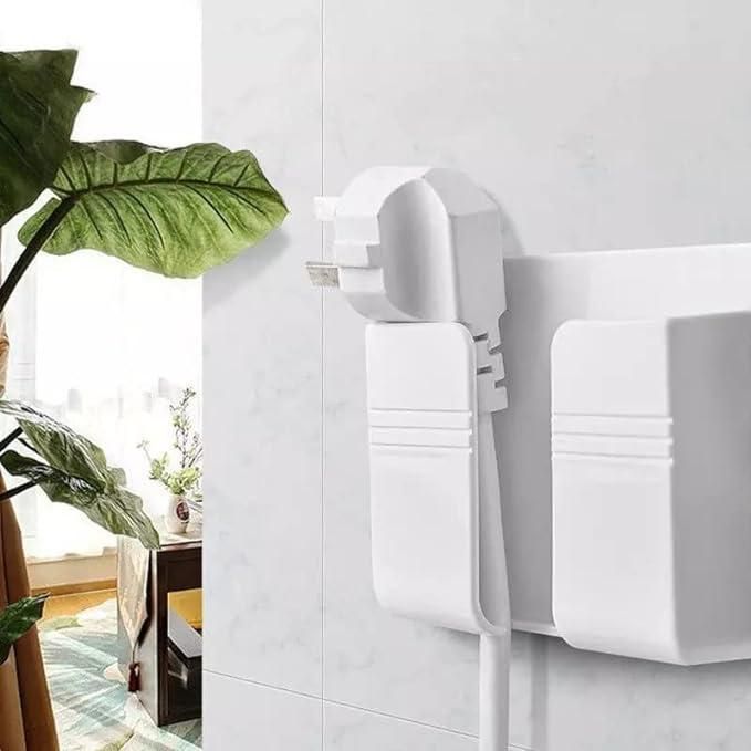 Wall Mounted Mobile Holder With Adhesive Strips& Charging Holder - NovaMart