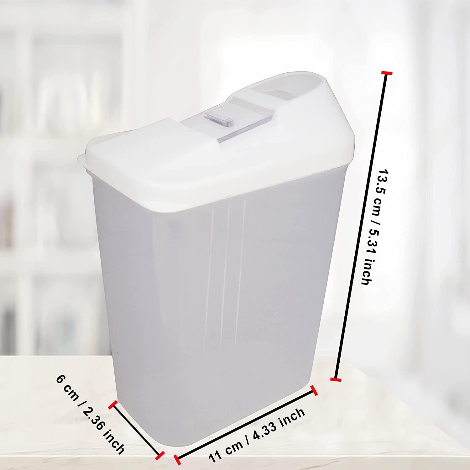 Plastic Dispenser Jar/Container (15x9x22cm) Pack of 6 - NovaMart