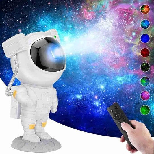 Astronaut Galaxy Projector - 360 Magnetic Head Rotation, Remote Control - NovaMart