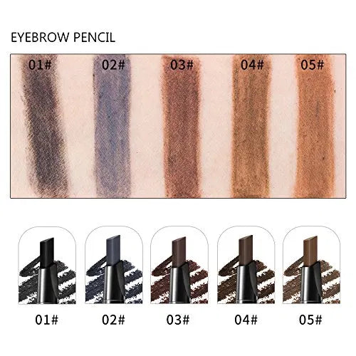 3 In 1 Eye Brows Set For Women Waterproof Brow Pencil + Powder + Brush Pigment Black Brown Eyebrow Kit Makeup 2 - NovaMart
