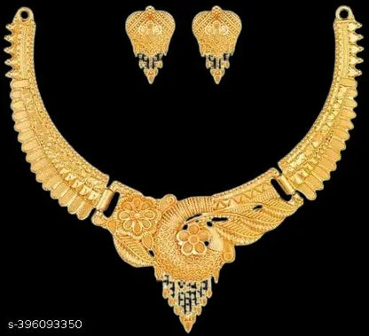 New Tready Golden Jewellery Set for Women - NovaMart