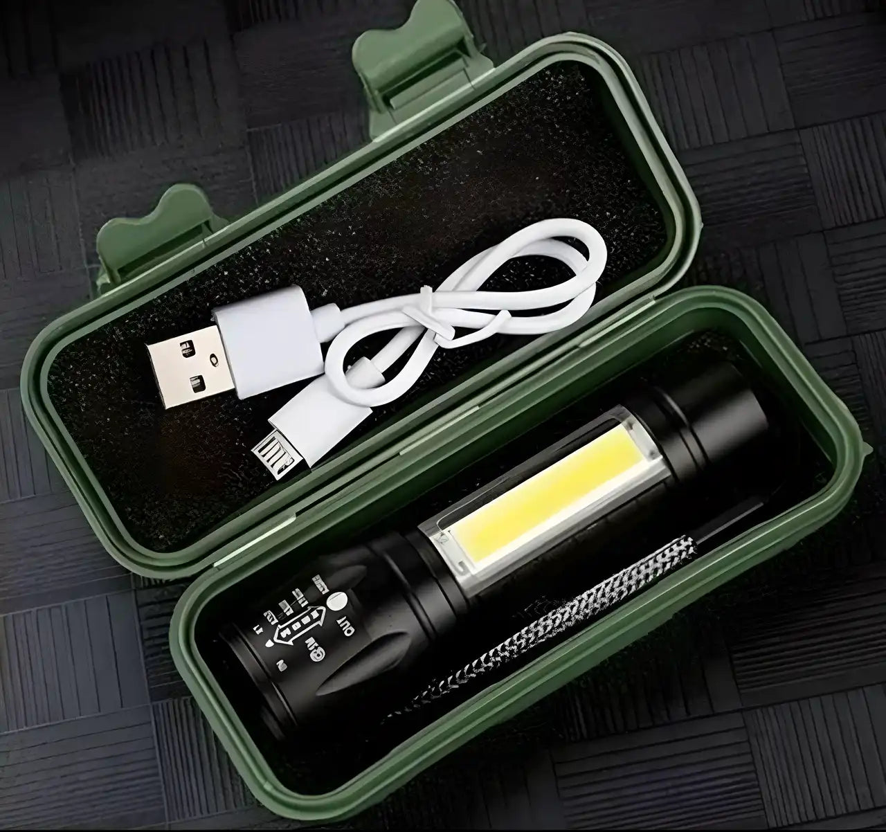 Pocket Size Mini Portable Xpe + Cob Led Tactical Flashlight - NovaMart