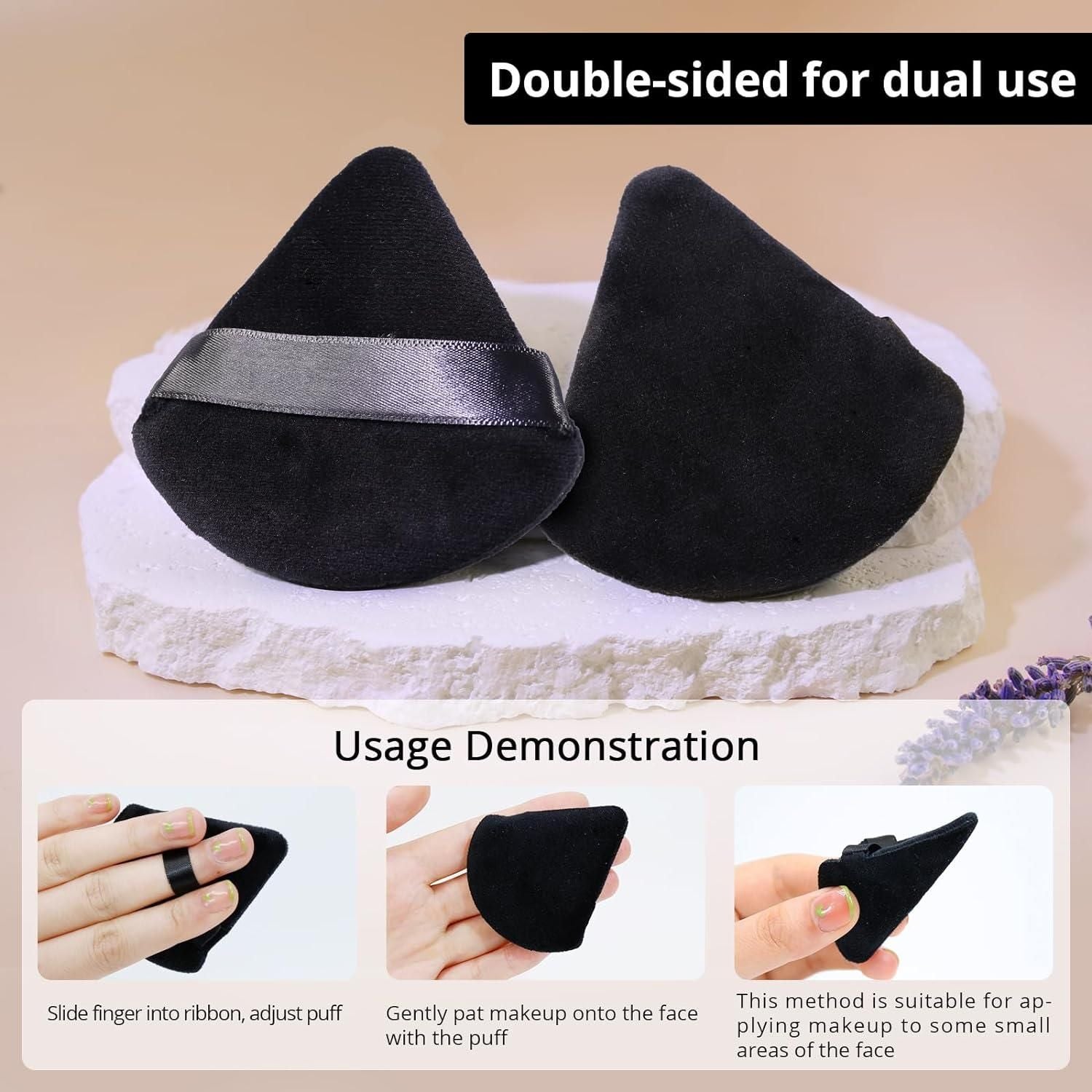 Triangle Powder Puffs for Face Powder Makeup Puff for Loose (Pack of 1) - NovaMart