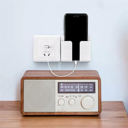 Wall Mounted Mobile Holder With Adhesive Strips& Charging Holder - NovaMart