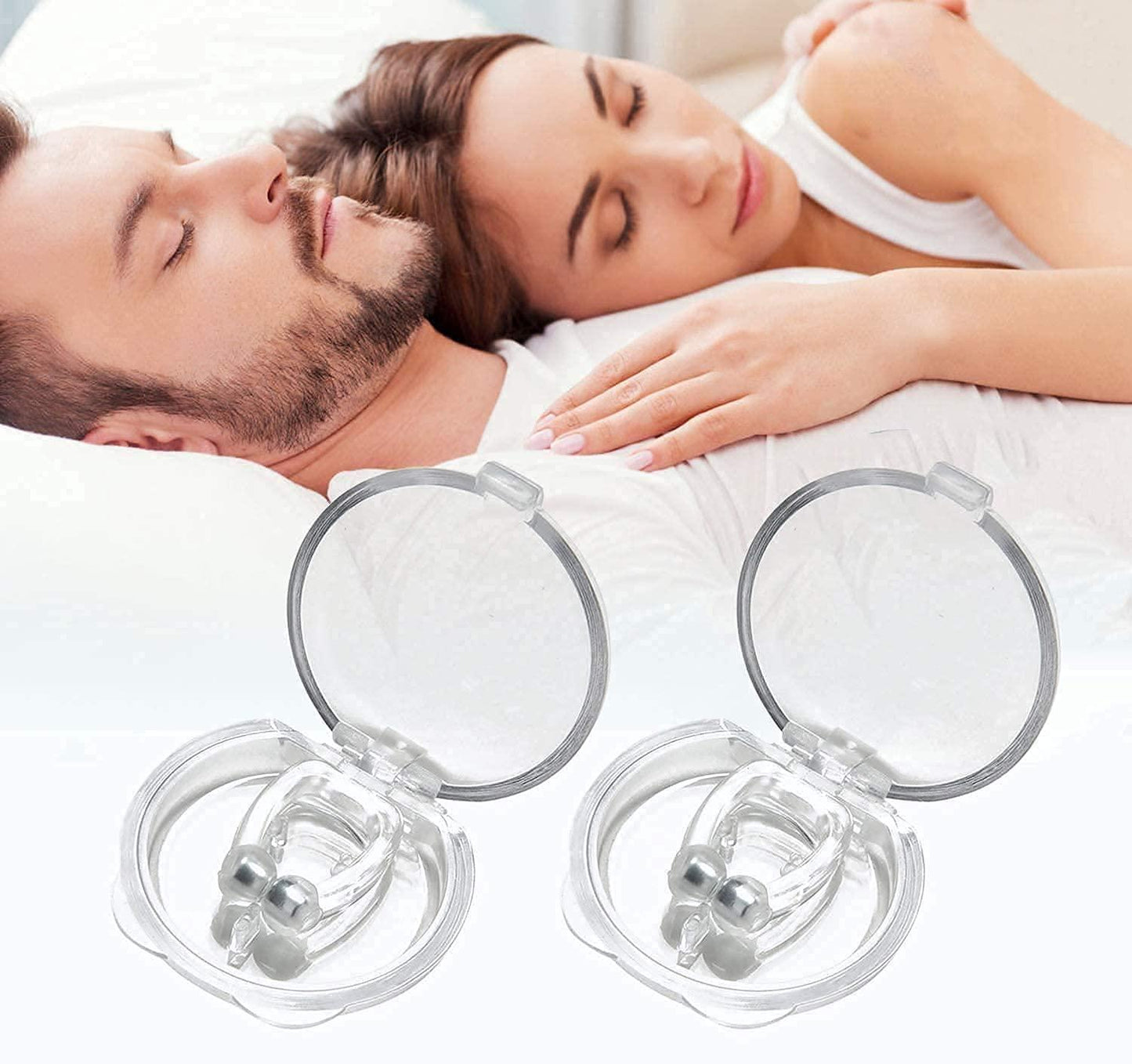 Anti Snoring Nose Clip Device for Men Women Nasal Strips Stops Snoring Stopper Anti-snoring Device (Nose Clip) Pack Of 2 - NovaMart