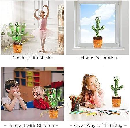 LED Musical Dancing & Mimicry Cactus Toy - NovaMart