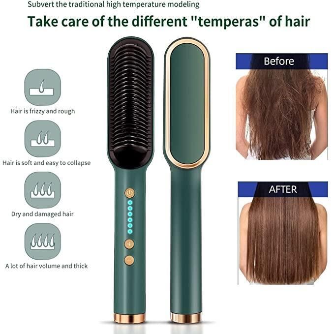 Professional Electric Hair Straightener Comb Brush - NovaMart
