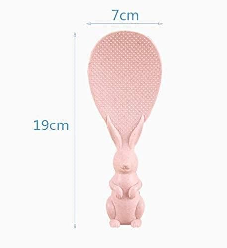 Rabbit Standing Non-Stick Rice Spoon,Vertical Kitchen Serving Spoon (Pack of 2) - NovaMart