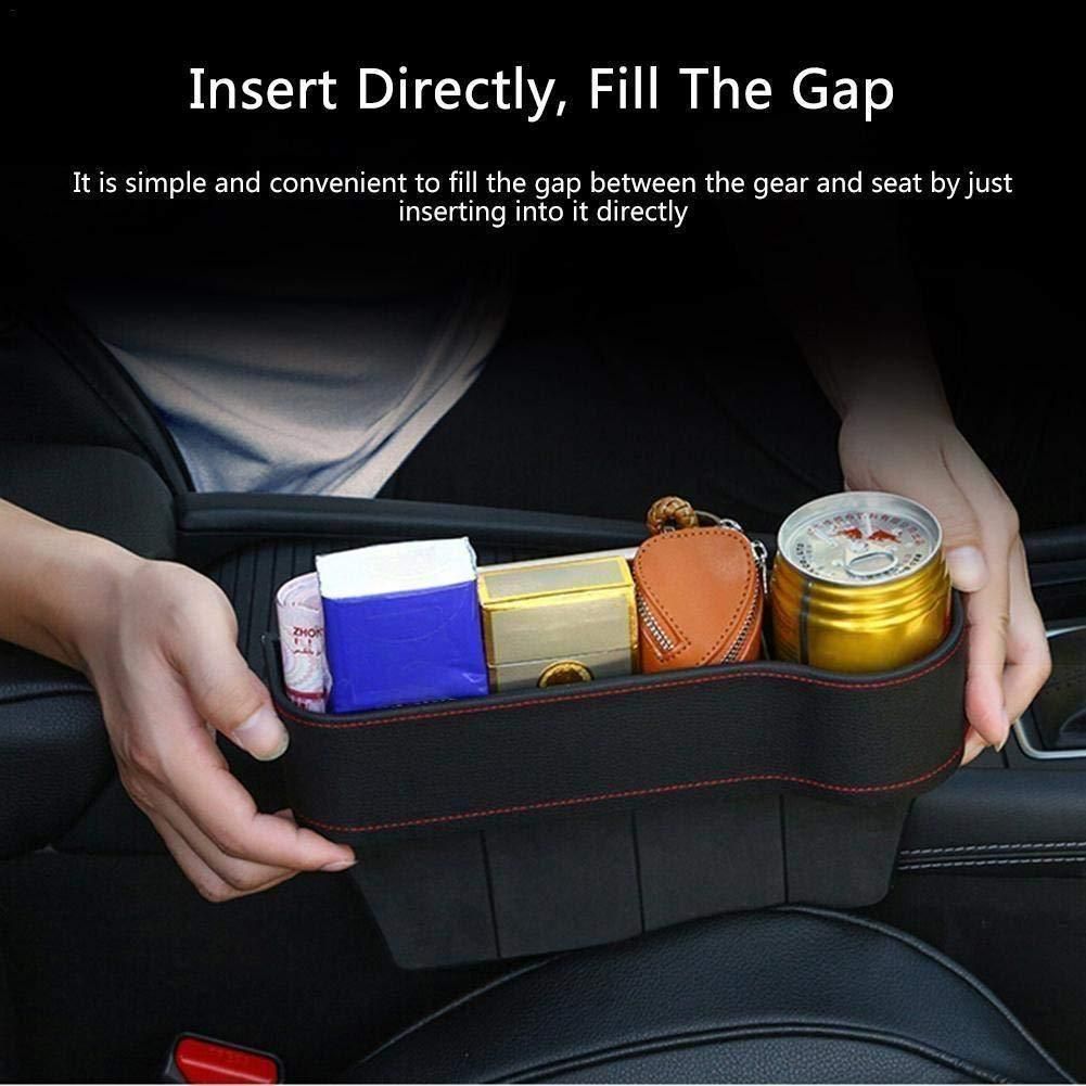Seat Pockets PU Leather Car Console Side Organizer Pack of 2 - NovaMart