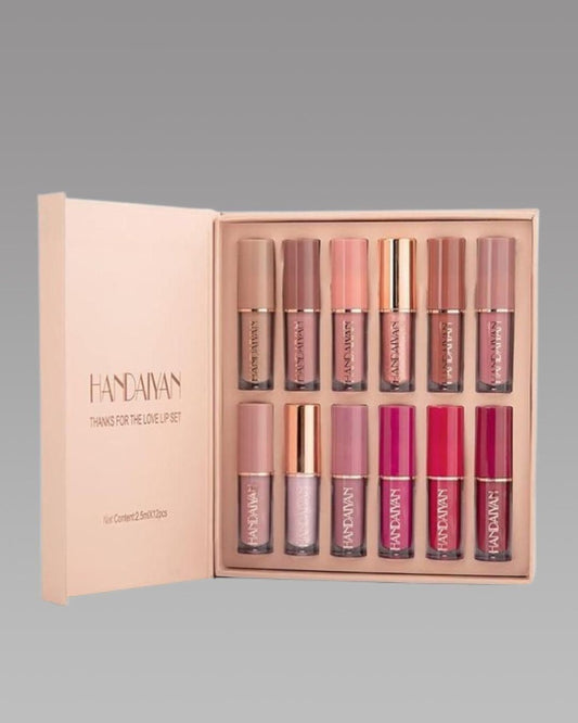 Velvet Matte Liquid Lipstick Set 12Pcs - NovaMart