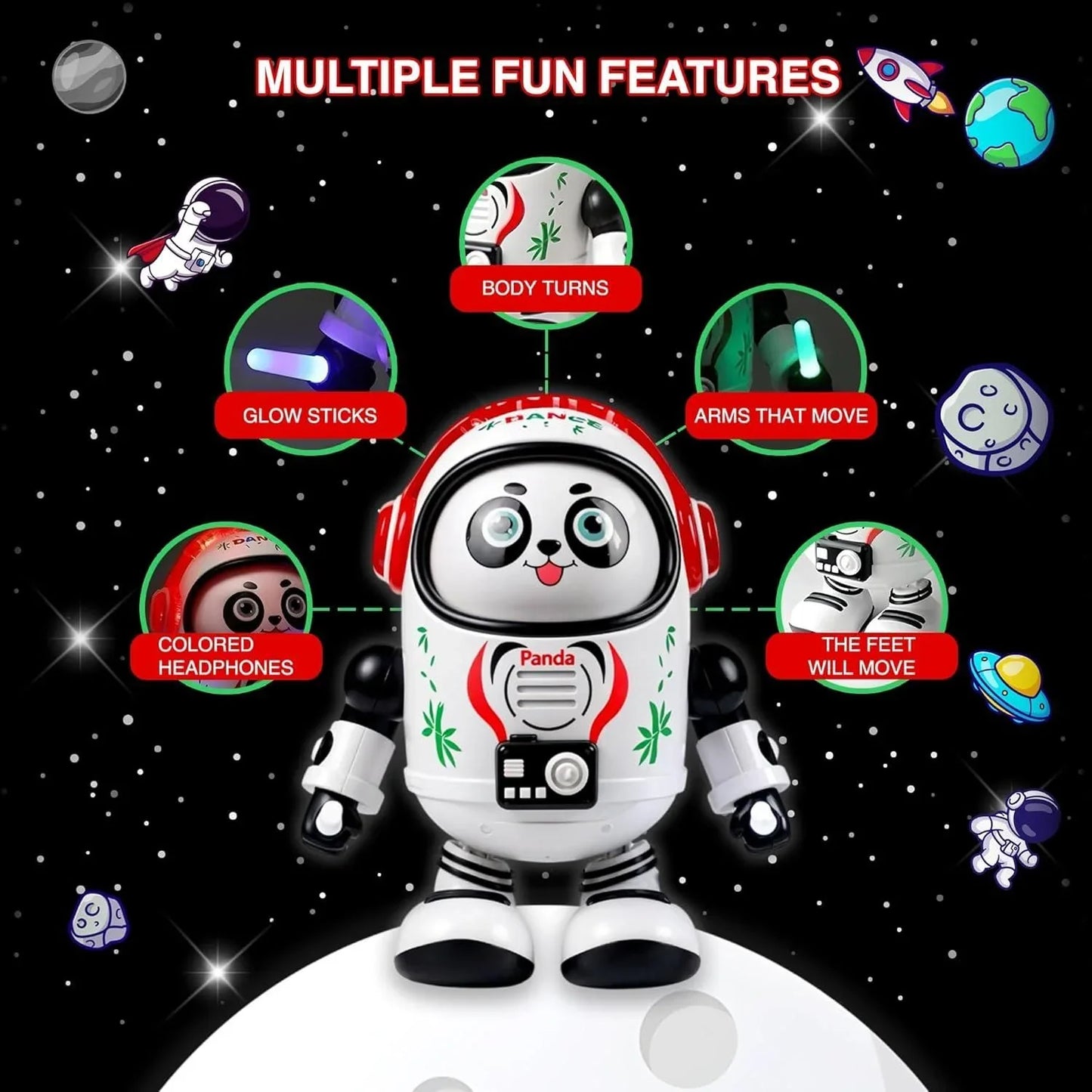 Dancing Light Panda Toys - NovaMart
