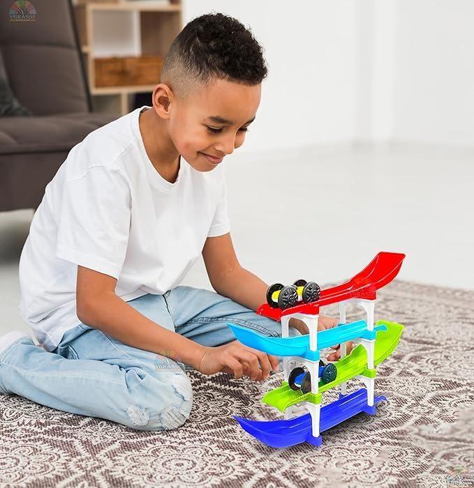 Ramp Racer , Multi level Ramp Racing Car Toy Set - NovaMart