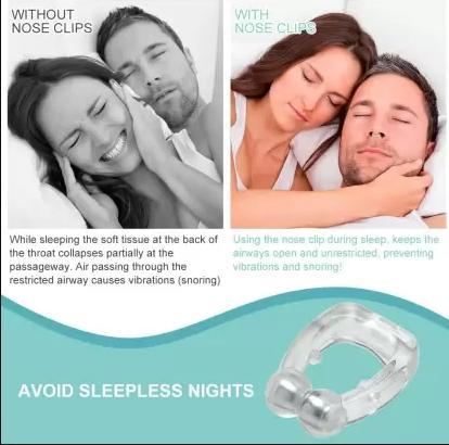 Anti Snoring Nose Clip Device for Men Women Nasal Strips Stops Snoring Stopper Anti-snoring Device (Nose Clip) Pack Of 2 - NovaMart