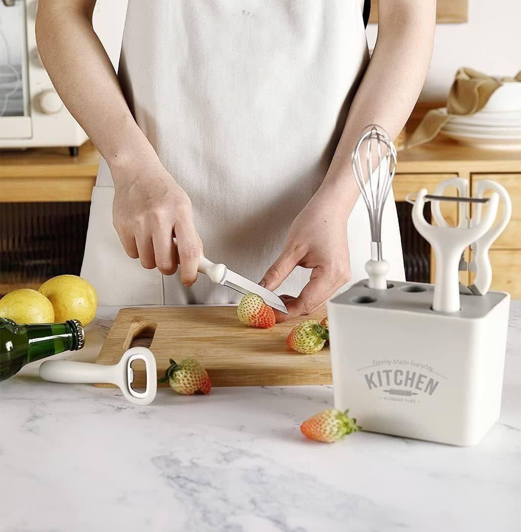 6 in 1 Kitchen Knifes Set with Holder - NovaMart
